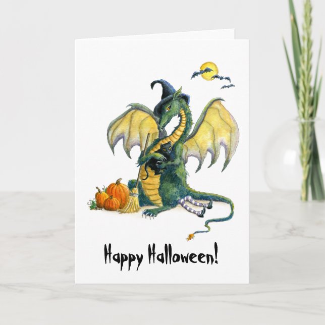 Carte Halloween Dragon (Devant)
