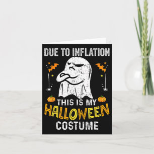 Carte Halloween Drôle À Cause De L'Inflation C'Est Ma Ha
