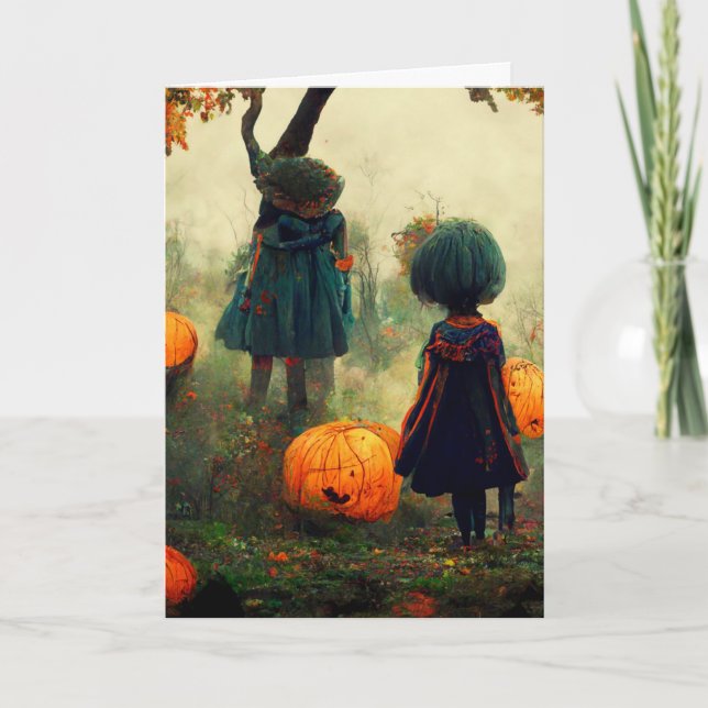 Carte Halloween effrayant (Devant)