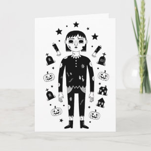 Carte Halloween effrayant