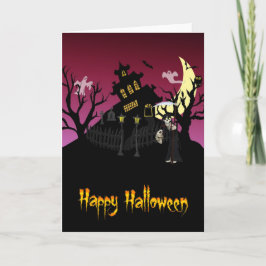 Carte Halloween effrayant