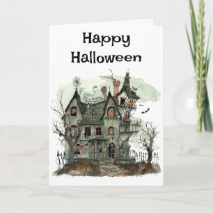 Carte Halloween éffrayant Accueil