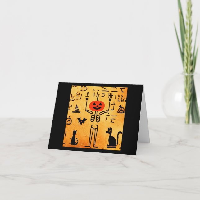 Carte Halloween égyptien 4 (Devant)