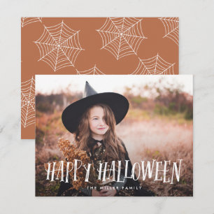 Carte Halloween élégant et heureux Photo complète
