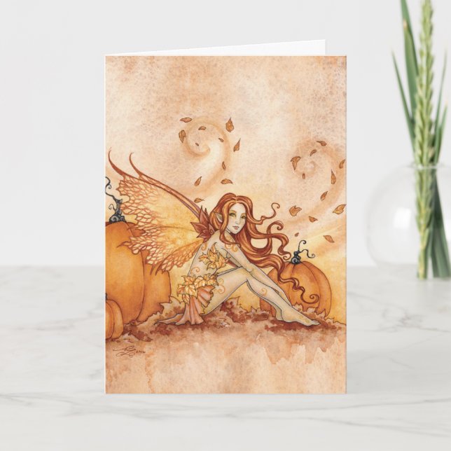 Carte Halloween - Fall Fairie (Devant)