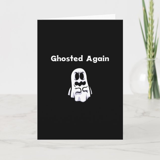 Carte Halloween - Ghost again (Devant)