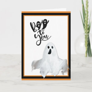 Carte Halloween Ghost Boo Pour Vous Mignonne Drôle