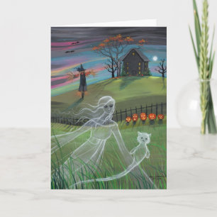 Carte Halloween Ghost Friends par Molly Harrison