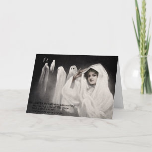 Carte Halloween Ghost vintage