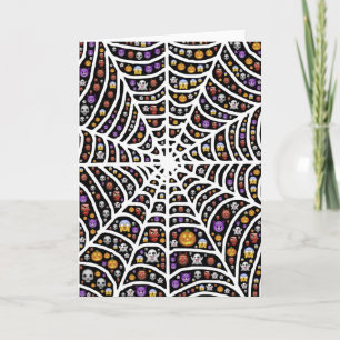 Carte Halloween Ghouls & Goblins dans un Spiderweb