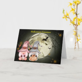 Carte Halloween Gnomes Pleines lunes Vacances en famille