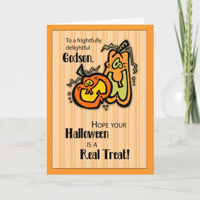Carte Halloween Godson (Devant)