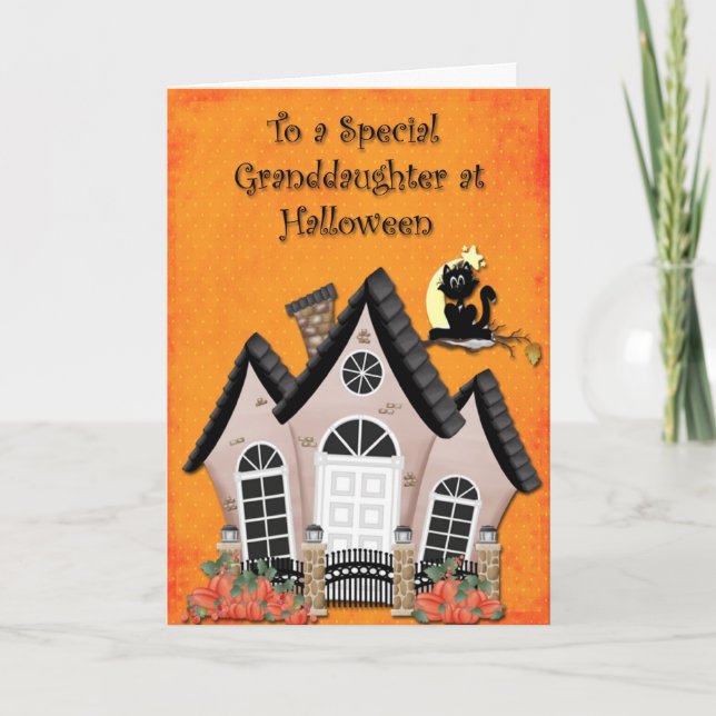 Carte Halloween Grand-fille (Devant)