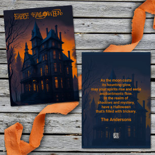 Carte Halloween Haunween Maison Halloween Hallowee