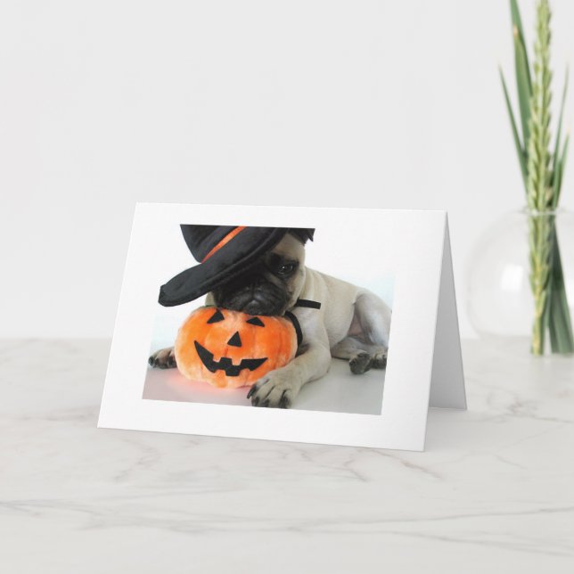 Carte Halloween heureux (Devant)
