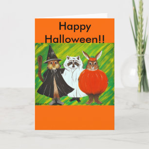 Carte Halloween heureux
