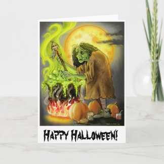 Carte Halloween heureux !