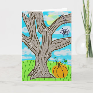 Carte Halloween heureux !