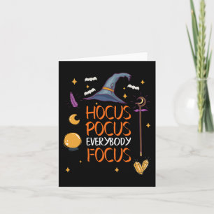 Carte Halloween Hocuss Pocus Tout le monde Focus Enseign