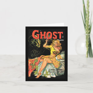 Carte Halloween Horror Vintage Ghost Comic Book Retro Sc