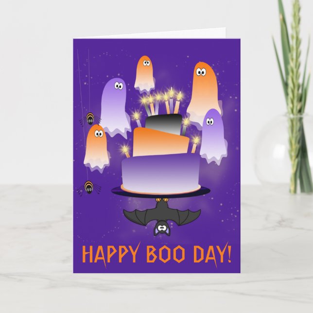 Carte Halloween Joyeux Boo Day (Devant)