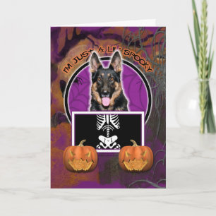 Carte Halloween - juste un Lil éffrayant - berger