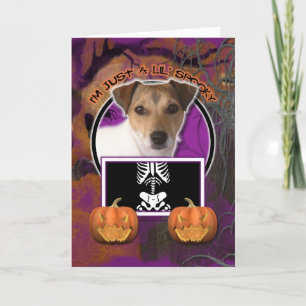 Carte Halloween - juste un Lil éffrayant - Jack Russell