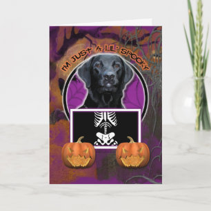 Carte Halloween - juste un Lil éffrayant - Labrador -