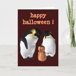 Carte Halloween King Penguins