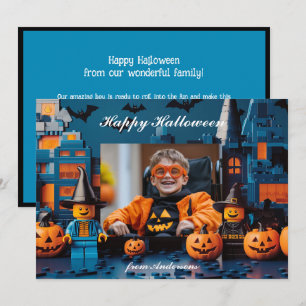 Carte Halloween la "brique ou la menace"