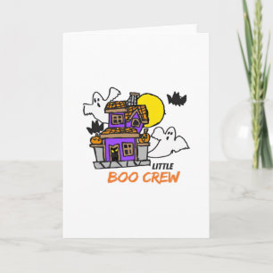 Carte Halloween Little Boo Crew Dessiné à la Main