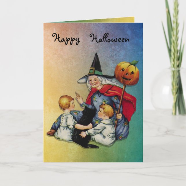 Carte Halloween magique (Devant)