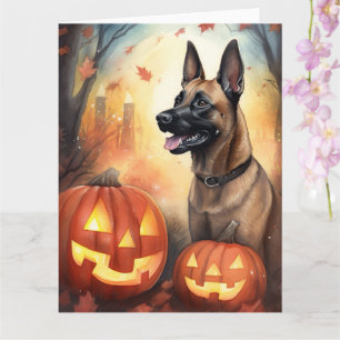 Carte Halloween Malinoi Belge Avec Peur Citrouille