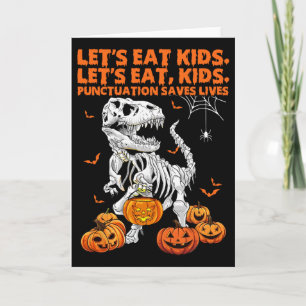 Carte Halloween Mangeons Des Enfants La Ponctuation Sauv