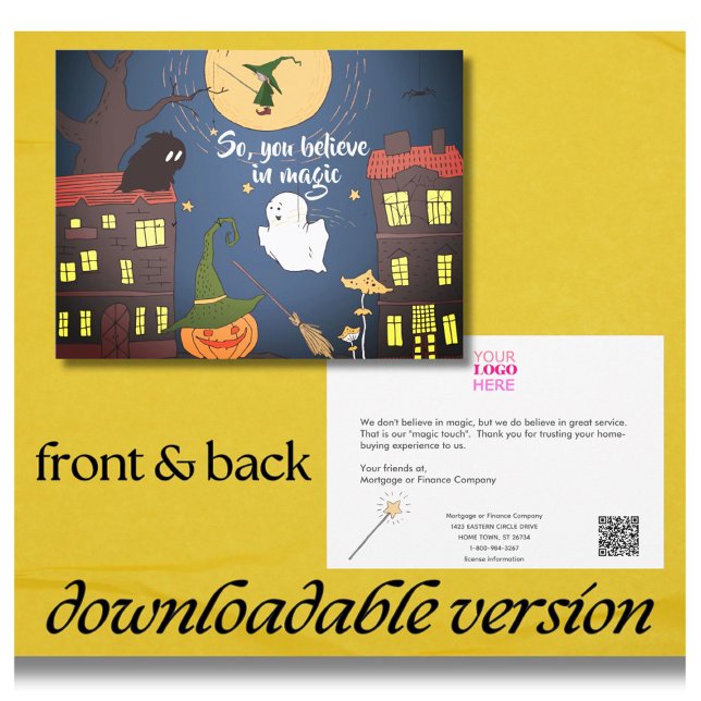 Carte Halloween Merci immobilier d'entreprise hypothécai (Créateur téléchargé)