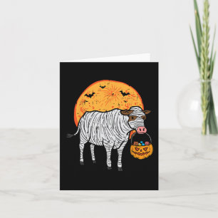 Carte Halloween Mummy Cow Trick Treat Farm Costume Garço