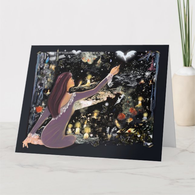 Carte Halloween mystique (Devant)