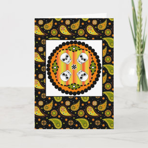 Carte Halloween Paisley