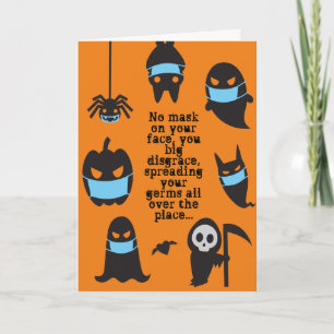 Carte Halloween pandémique Nous Verrons Nous Vous Hanton