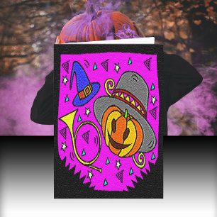 Carte Halloween Party, Jack o'Lantern et Bugle