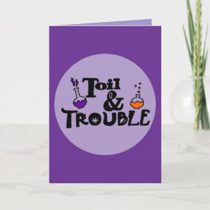 Carte Halloween Personnalisé Whimsical Funny moderne vio
