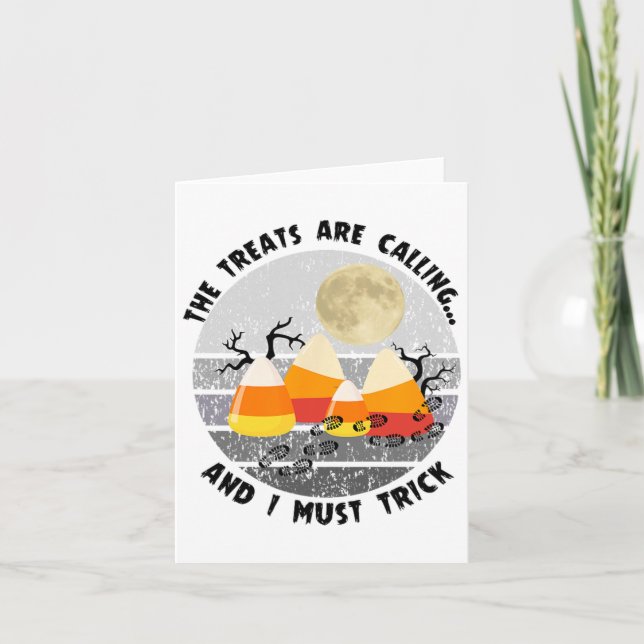 Carte Halloween Randonnée Funny Hiker Nature Loover Camp (Devant)