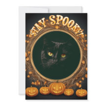 Carte Halloween. Reste éffrayant !
