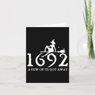 Carte Halloween Rétro Salem Witch 1692 Quelques-Uns Ont
