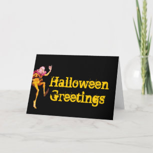 Carte Halloween Salutations Woodland Elf Card