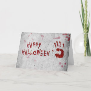 Carte Halloween sanglante
