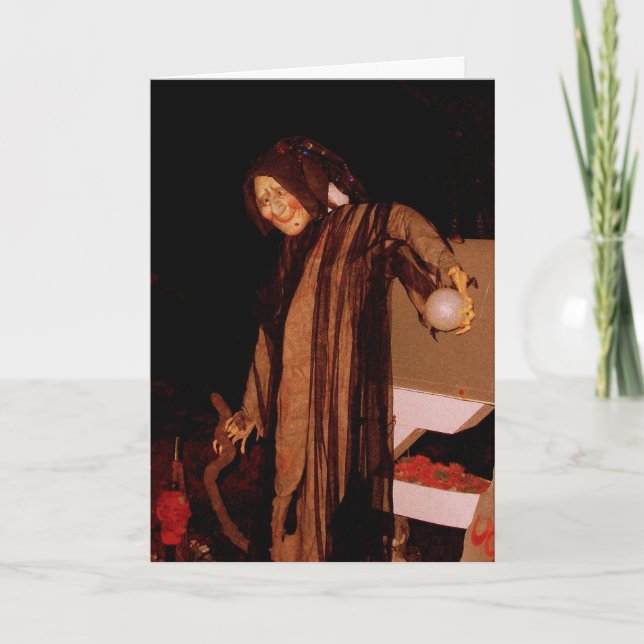 Carte Halloween 'The Halloween Witch' (Devant)