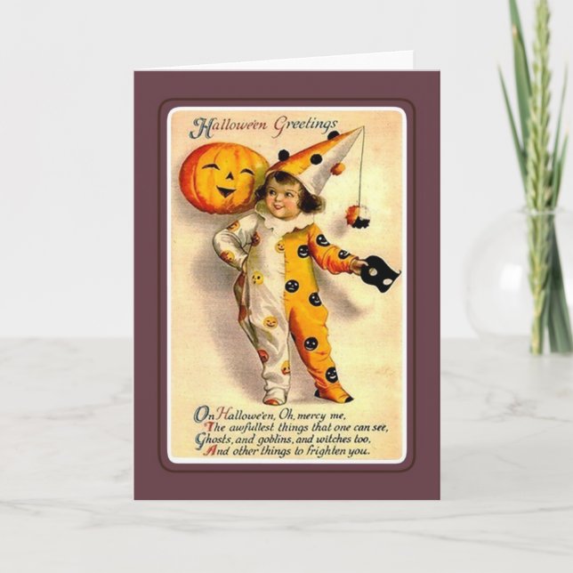 Carte Halloween vintage (Devant)