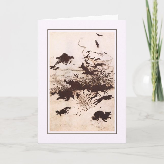 Carte Halloween vintage (Devant)