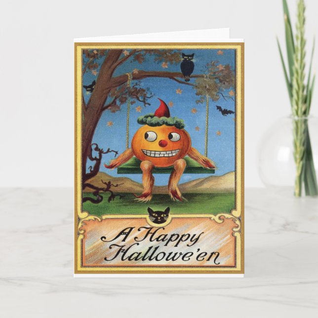 Carte Halloween vintage (Devant)